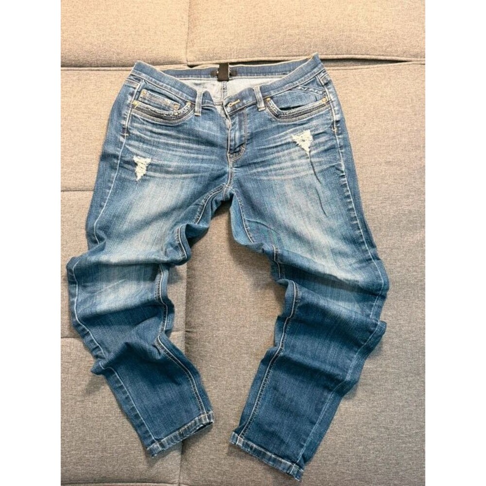 White House Black Market "Girlfriend" Distressed Jeans – Size 4